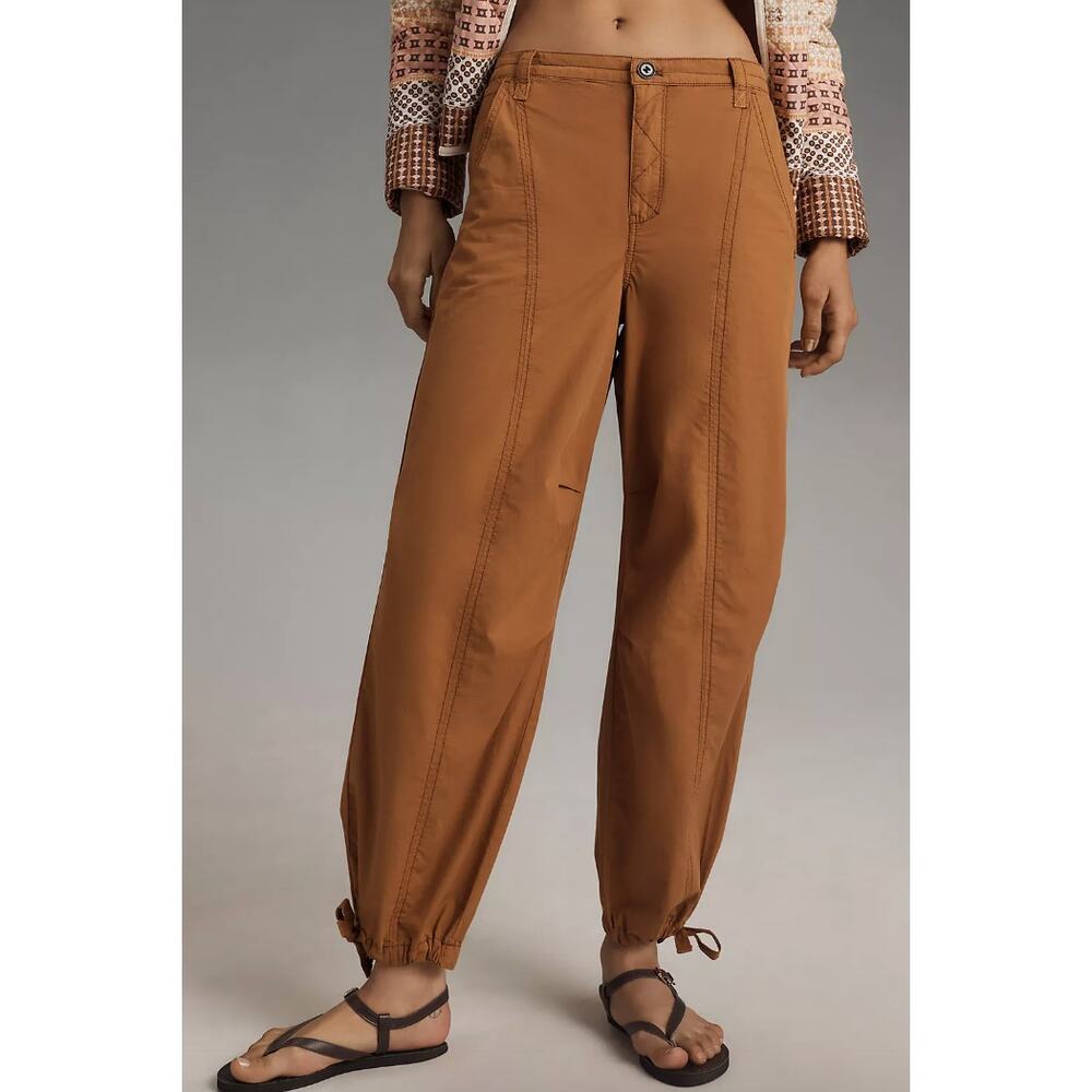 Anthropologie Pilcro Tactical Utility Jogger Pants | M, Cinnamon Brown NWT $128